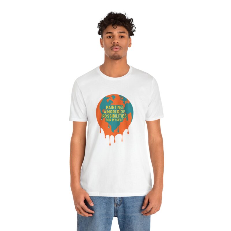 Unisex Paint A World Tee - Image 4